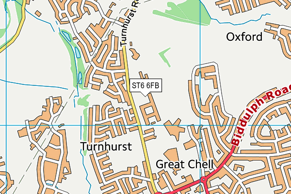 ST6 6FB map - OS VectorMap District (Ordnance Survey) ST6 6FB map - OS VectorMap District (Ordnance Survey)