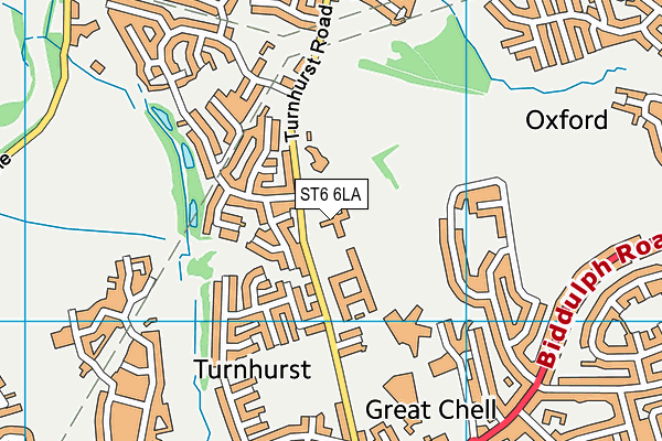 ST6 6LA map - OS VectorMap District (Ordnance Survey) ST6 6LA map - OS VectorMap District (Ordnance Survey)