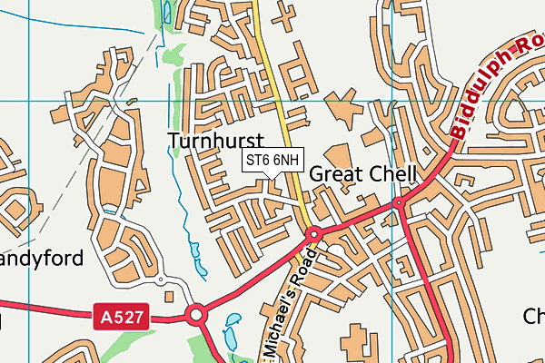 ST6 6NH map - OS VectorMap District (Ordnance Survey) ST6 6NH map - OS VectorMap District (Ordnance Survey)
