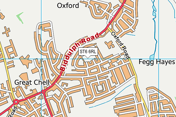 ST6 6RL map - OS VectorMap District (Ordnance Survey) ST6 6RL map - OS VectorMap District (Ordnance Survey)