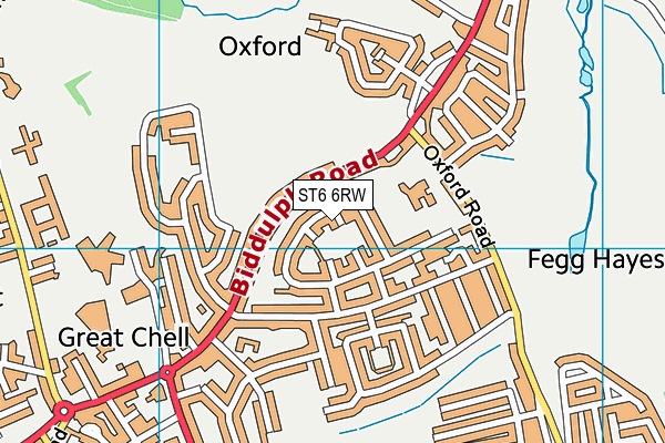 ST6 6RW map - OS VectorMap District (Ordnance Survey) ST6 6RW map - OS VectorMap District (Ordnance Survey)