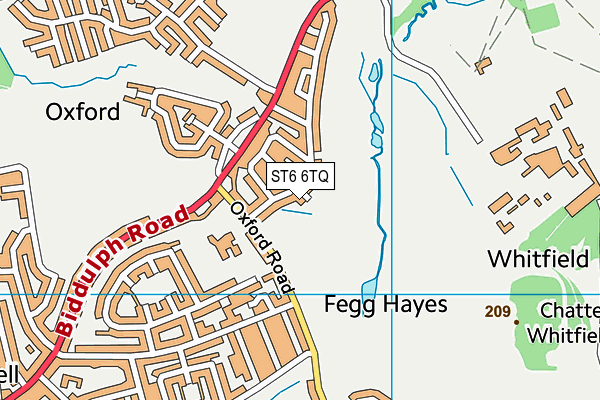 ST6 6TQ map - OS VectorMap District (Ordnance Survey) ST6 6TQ map - OS VectorMap District (Ordnance Survey)