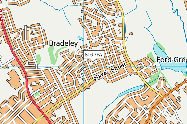 ST6 7PA map - OS VectorMap District (Ordnance Survey) ST6 7PA map - OS VectorMap District (Ordnance Survey)
