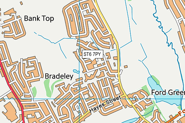 ST6 7PY map - OS VectorMap District (Ordnance Survey) ST6 7PY map - OS VectorMap District (Ordnance Survey)