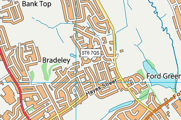 ST6 7QS map - OS VectorMap District (Ordnance Survey) ST6 7QS map - OS VectorMap District (Ordnance Survey)