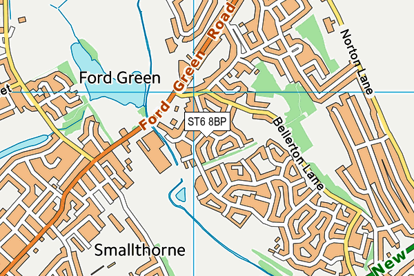 ST6 8BP map - OS VectorMap District (Ordnance Survey) ST6 8BP map - OS VectorMap District (Ordnance Survey)