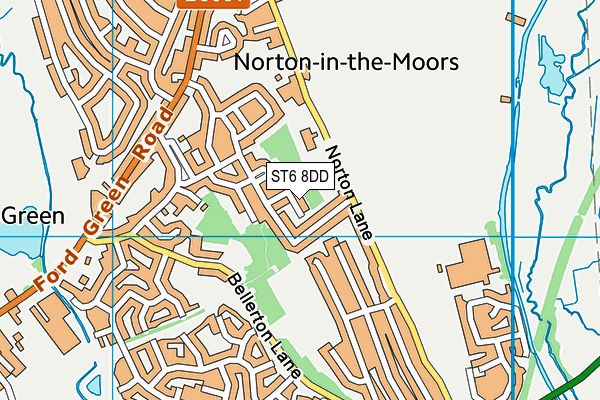 ST6 8DD map - OS VectorMap District (Ordnance Survey) ST6 8DD map - OS VectorMap District (Ordnance Survey)