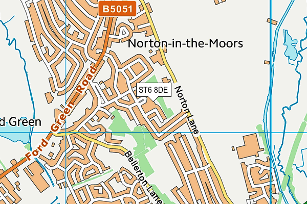 ST6 8DE map - OS VectorMap District (Ordnance Survey) ST6 8DE map - OS VectorMap District (Ordnance Survey)