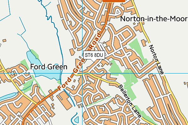 ST6 8DU map - OS VectorMap District (Ordnance Survey) ST6 8DU map - OS VectorMap District (Ordnance Survey)