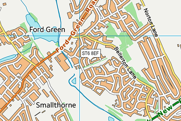 ST6 8EF map - OS VectorMap District (Ordnance Survey) ST6 8EF map - OS VectorMap District (Ordnance Survey)