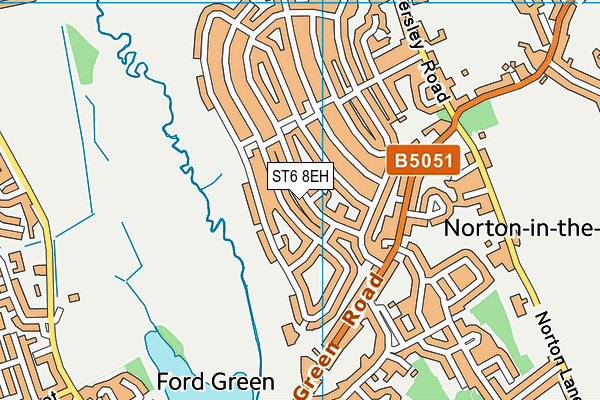 ST6 8EH map - OS VectorMap District (Ordnance Survey) ST6 8EH map - OS VectorMap District (Ordnance Survey)