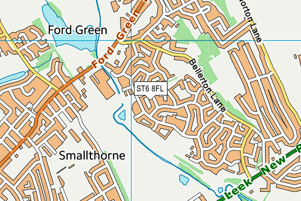 ST6 8FL map - OS VectorMap District (Ordnance Survey) ST6 8FL map - OS VectorMap District (Ordnance Survey)