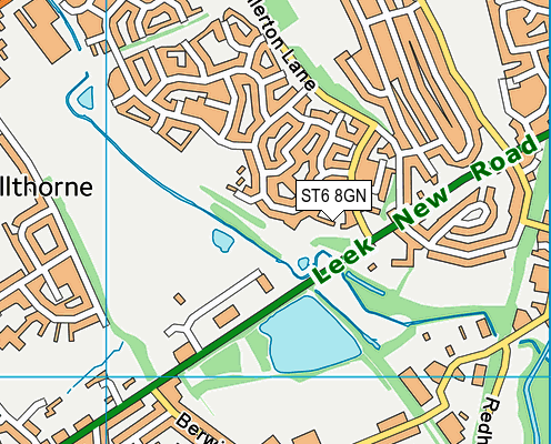 ST6 8GN map - OS VectorMap District (Ordnance Survey) ST6 8GN map - OS VectorMap District (Ordnance Survey)