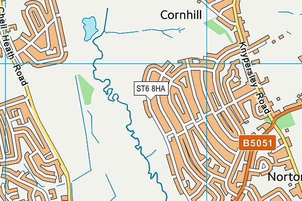 ST6 8HA map - OS VectorMap District (Ordnance Survey) ST6 8HA map - OS VectorMap District (Ordnance Survey)
