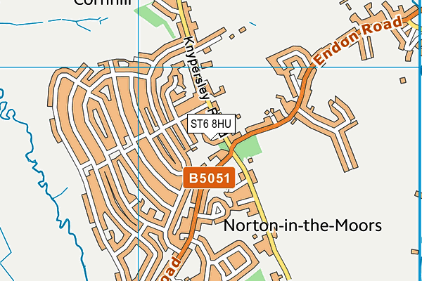 ST6 8HU map - OS VectorMap District (Ordnance Survey) ST6 8HU map - OS VectorMap District (Ordnance Survey)