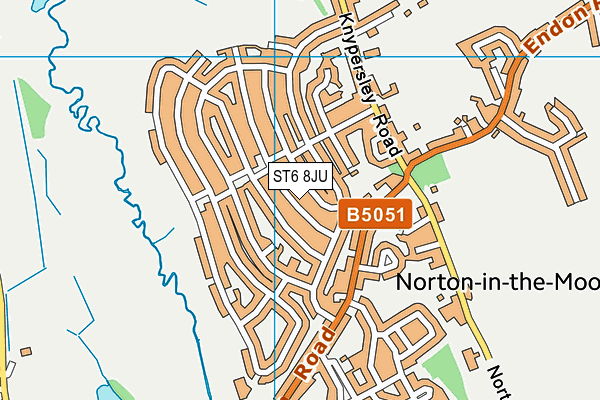 ST6 8JU map - OS VectorMap District (Ordnance Survey) ST6 8JU map - OS VectorMap District (Ordnance Survey)