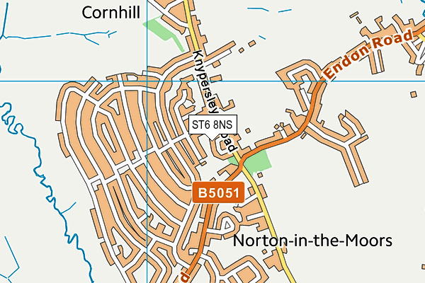 ST6 8NS map - OS VectorMap District (Ordnance Survey) ST6 8NS map - OS VectorMap District (Ordnance Survey)
