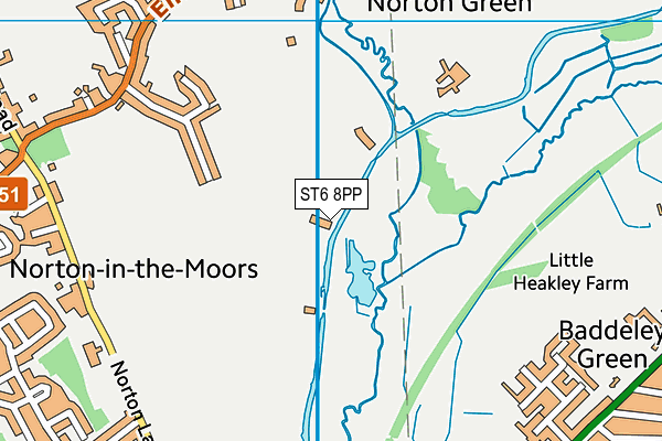 ST6 8PP map - OS VectorMap District (Ordnance Survey) ST6 8PP map - OS VectorMap District (Ordnance Survey)