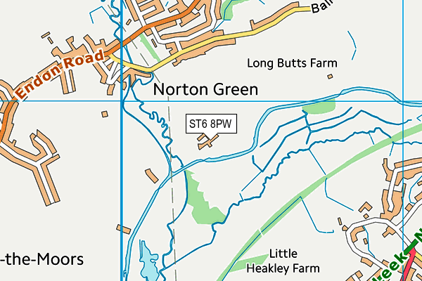 ST6 8PW map - OS VectorMap District (Ordnance Survey) ST6 8PW map - OS VectorMap District (Ordnance Survey)