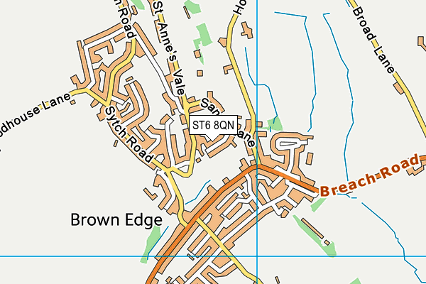 ST6 8QN map - OS VectorMap District (Ordnance Survey) ST6 8QN map - OS VectorMap District (Ordnance Survey)