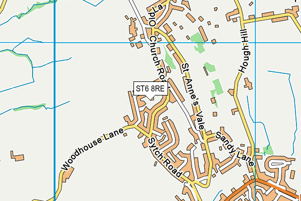 ST6 8RE map - OS VectorMap District (Ordnance Survey) ST6 8RE map - OS VectorMap District (Ordnance Survey)