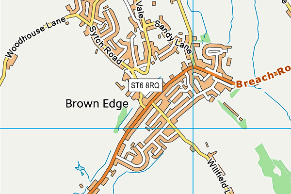 ST6 8RQ map - OS VectorMap District (Ordnance Survey) ST6 8RQ map - OS VectorMap District (Ordnance Survey)