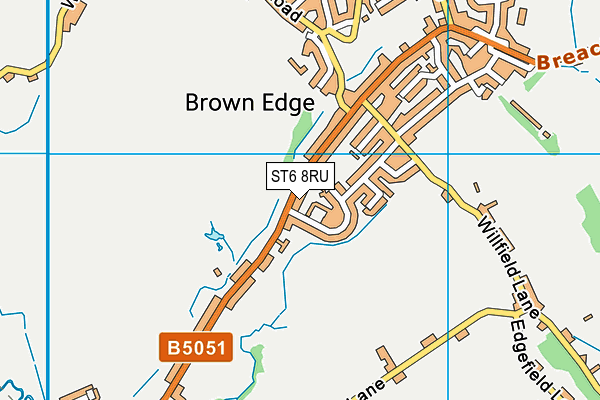 ST6 8RU map - OS VectorMap District (Ordnance Survey) ST6 8RU map - OS VectorMap District (Ordnance Survey)