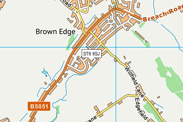 ST6 8SJ map - OS VectorMap District (Ordnance Survey) ST6 8SJ map - OS VectorMap District (Ordnance Survey)