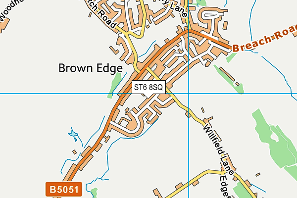 ST6 8SQ map - OS VectorMap District (Ordnance Survey) ST6 8SQ map - OS VectorMap District (Ordnance Survey)