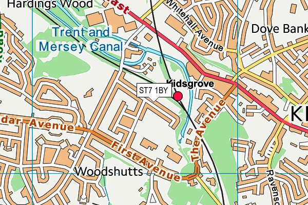 ST7 1BY map - OS VectorMap District (Ordnance Survey) ST7 1BY map - OS VectorMap District (Ordnance Survey)