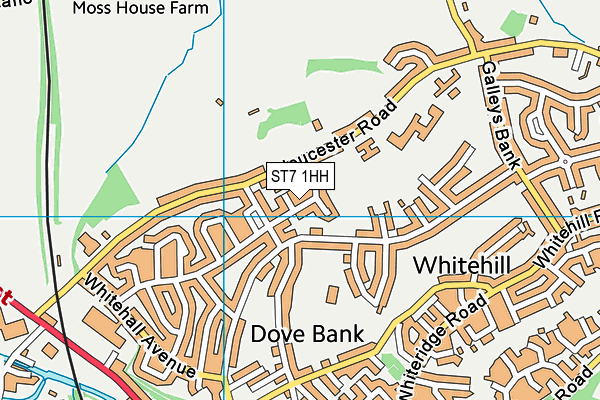 ST7 1HH map - OS VectorMap District (Ordnance Survey) ST7 1HH map - OS VectorMap District (Ordnance Survey)