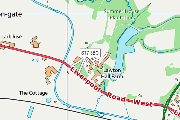 ST7 3BG map - OS VectorMap District (Ordnance Survey) ST7 3BG map - OS VectorMap District (Ordnance Survey)