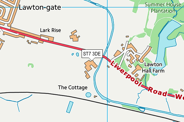 ST7 3DE map - OS VectorMap District (Ordnance Survey) ST7 3DE map - OS VectorMap District (Ordnance Survey)