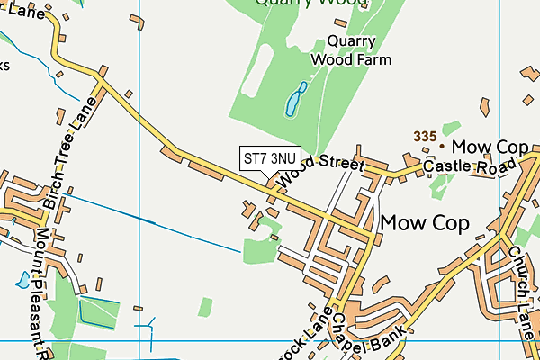 ST7 3NU map - OS VectorMap District (Ordnance Survey) ST7 3NU map - OS VectorMap District (Ordnance Survey)