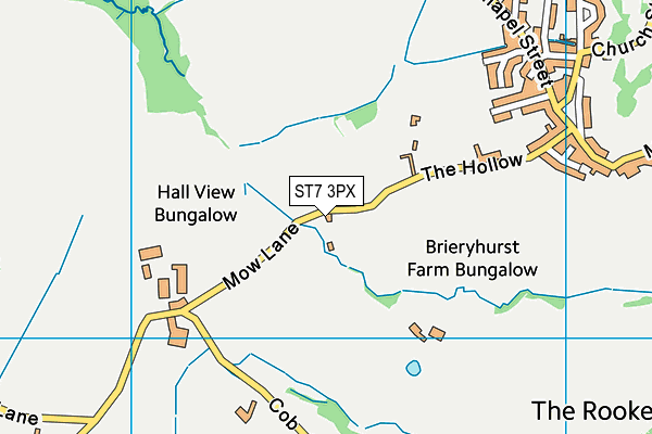 ST7 3PX map - OS VectorMap District (Ordnance Survey) ST7 3PX map - OS VectorMap District (Ordnance Survey)
