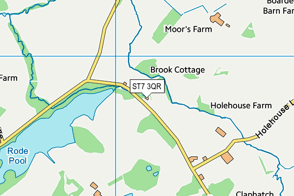 ST7 3QR map - OS VectorMap District (Ordnance Survey) ST7 3QR map - OS VectorMap District (Ordnance Survey)