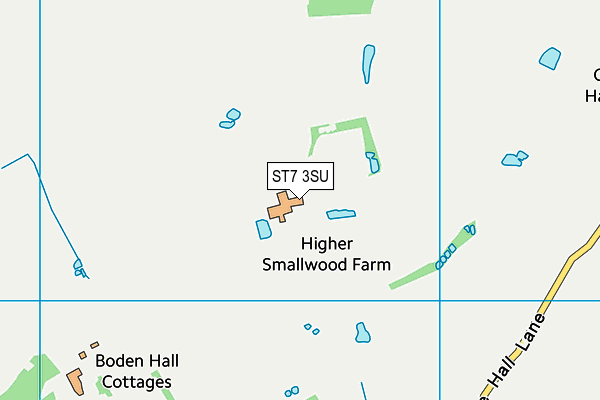 ST7 3SU map - OS VectorMap District (Ordnance Survey) ST7 3SU map - OS VectorMap District (Ordnance Survey)