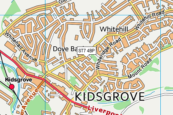 ST7 4BP map - OS VectorMap District (Ordnance Survey) ST7 4BP map - OS VectorMap District (Ordnance Survey)