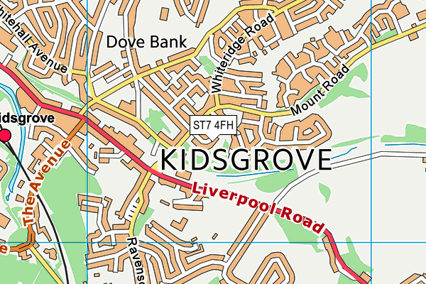 ST7 4FH map - OS VectorMap District (Ordnance Survey) ST7 4FH map - OS VectorMap District (Ordnance Survey)