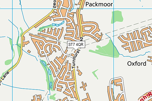 ST7 4QR map - OS VectorMap District (Ordnance Survey) ST7 4QR map - OS VectorMap District (Ordnance Survey)