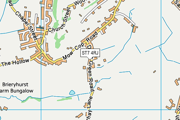 ST7 4RJ map - OS VectorMap District (Ordnance Survey) ST7 4RJ map - OS VectorMap District (Ordnance Survey)