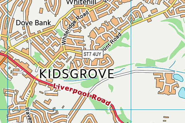 ST7 4UY map - OS VectorMap District (Ordnance Survey) ST7 4UY map - OS VectorMap District (Ordnance Survey)