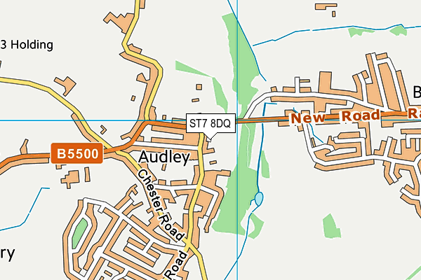 ST7 8DQ map - OS VectorMap District (Ordnance Survey) ST7 8DQ map - OS VectorMap District (Ordnance Survey)
