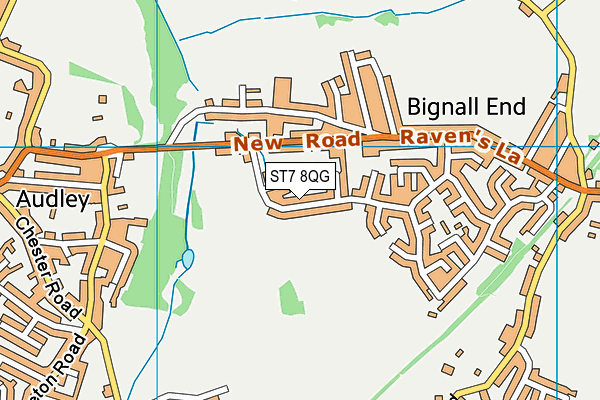 ST7 8QG map - OS VectorMap District (Ordnance Survey) ST7 8QG map - OS VectorMap District (Ordnance Survey)