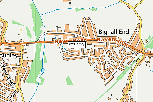 ST7 8QQ map - OS VectorMap District (Ordnance Survey) ST7 8QQ map - OS VectorMap District (Ordnance Survey)