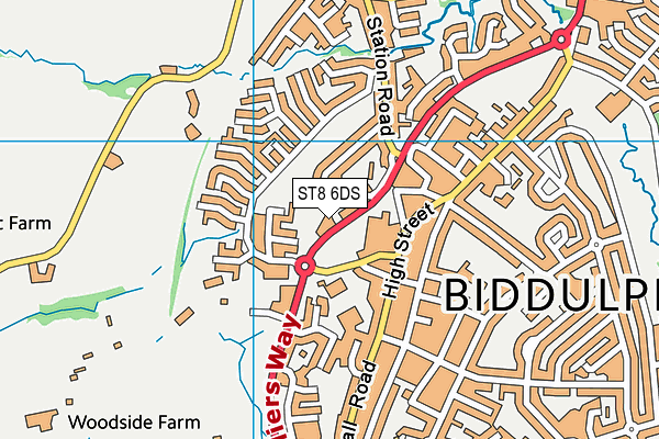 ST8 6DS map - OS VectorMap District (Ordnance Survey) ST8 6DS map - OS VectorMap District (Ordnance Survey)