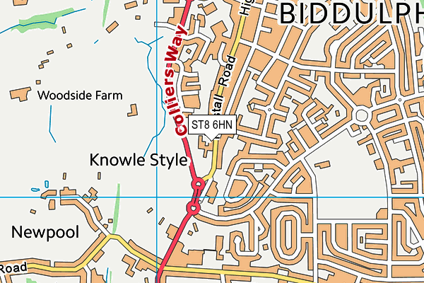 ST8 6HN map - OS VectorMap District (Ordnance Survey) ST8 6HN map - OS VectorMap District (Ordnance Survey)