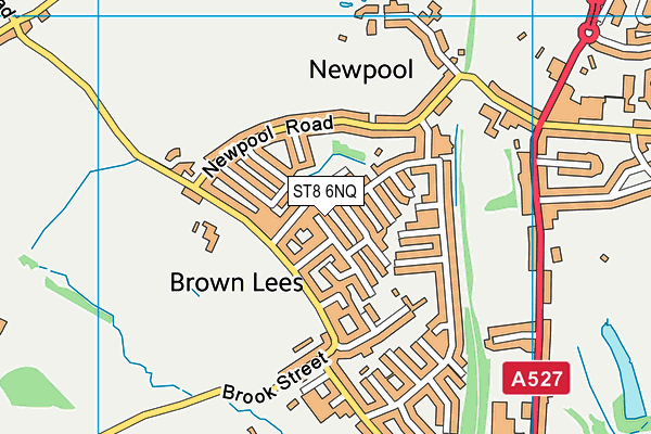 ST8 6NQ map - OS VectorMap District (Ordnance Survey) ST8 6NQ map - OS VectorMap District (Ordnance Survey)