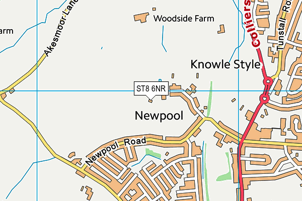 ST8 6NR map - OS VectorMap District (Ordnance Survey) ST8 6NR map - OS VectorMap District (Ordnance Survey)