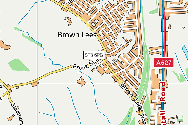 ST8 6PG map - OS VectorMap District (Ordnance Survey) ST8 6PG map - OS VectorMap District (Ordnance Survey)